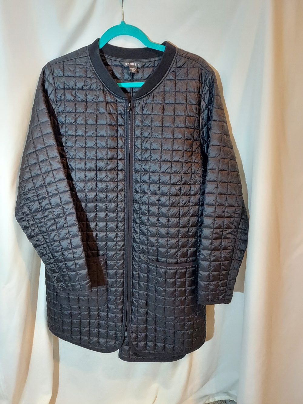 Athleta Grandview PrimaLoft Shell Quilted Long Jacket Black XL